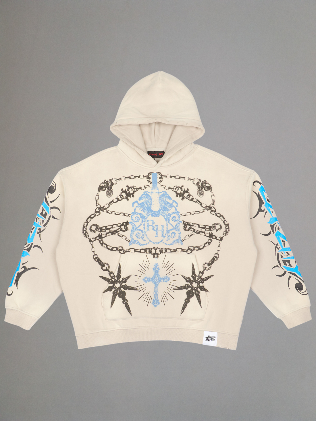 EXCLUSIVE CLUB x RANCHO HUMILDE GRAY HOODIE