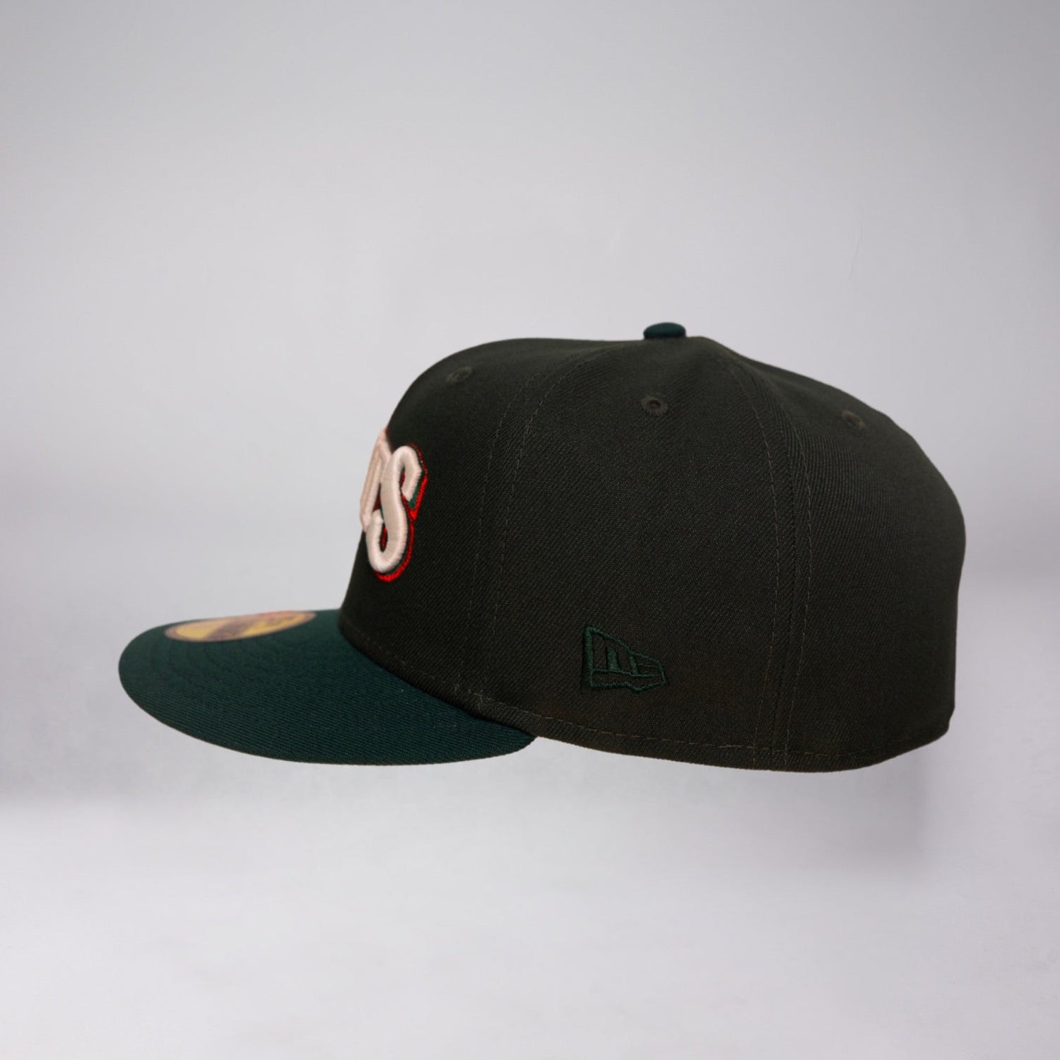 NEW ERA EXCLUSIVE 59FIFTY EMERALD GREEN SAN FRANCISCO GIANTS SCRIPT W/ 60TH ANNIVERSARY SIDE PATCH
