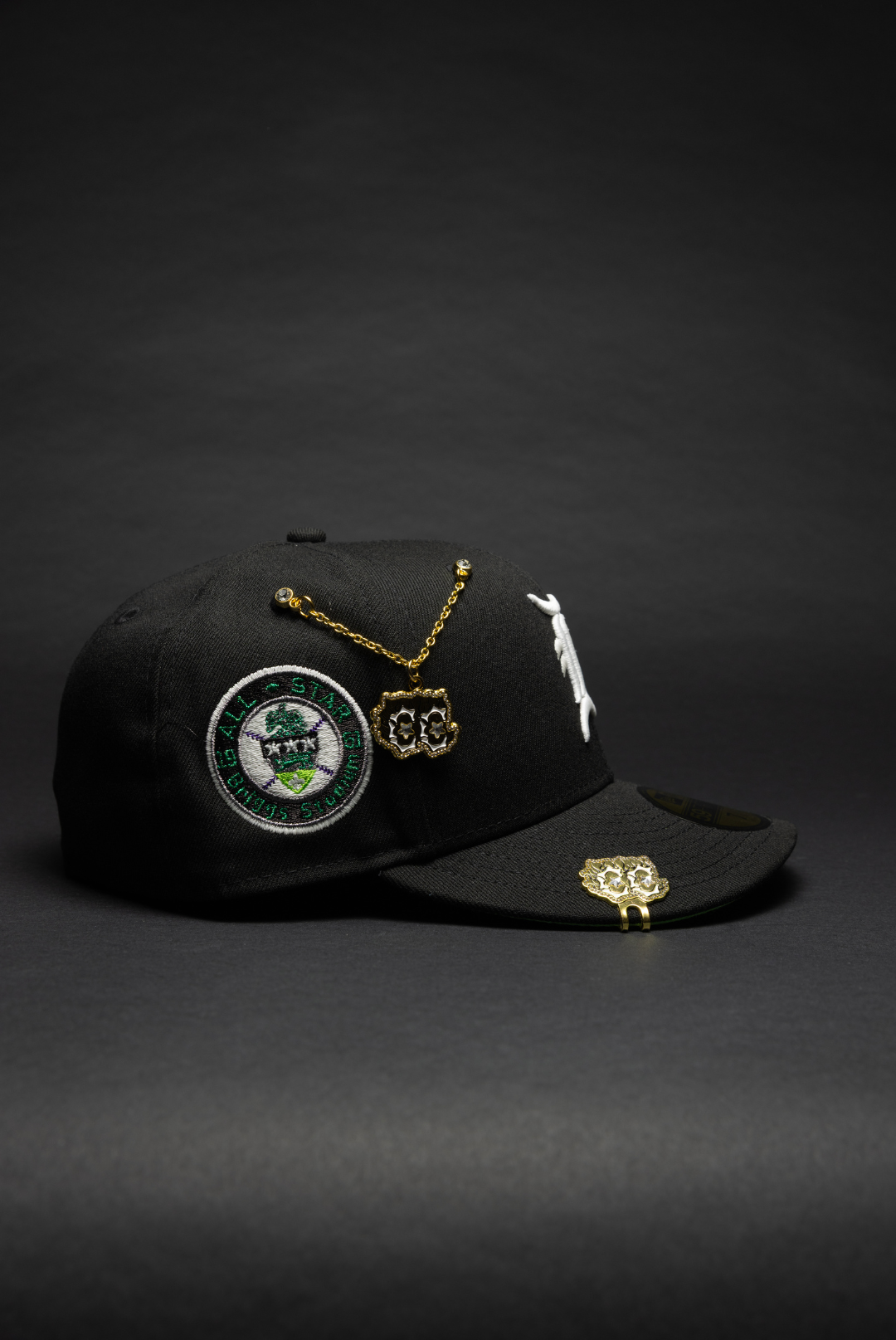 NEW ERA EXCLUSIVE 59FIFTY BLACK DETROIT TIGERS W/ BRIGGS STADIUM SIDE PATCH
