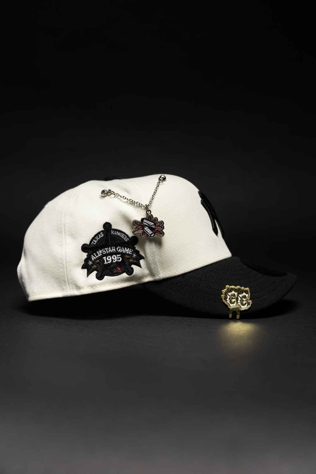 NEW ERA EXCLUSIVE 9FIFTY CHROME/BLACK NEW YORK YANKEES SNAPBACK W/ 1995 ALL STAR GAME SIDE PATCH