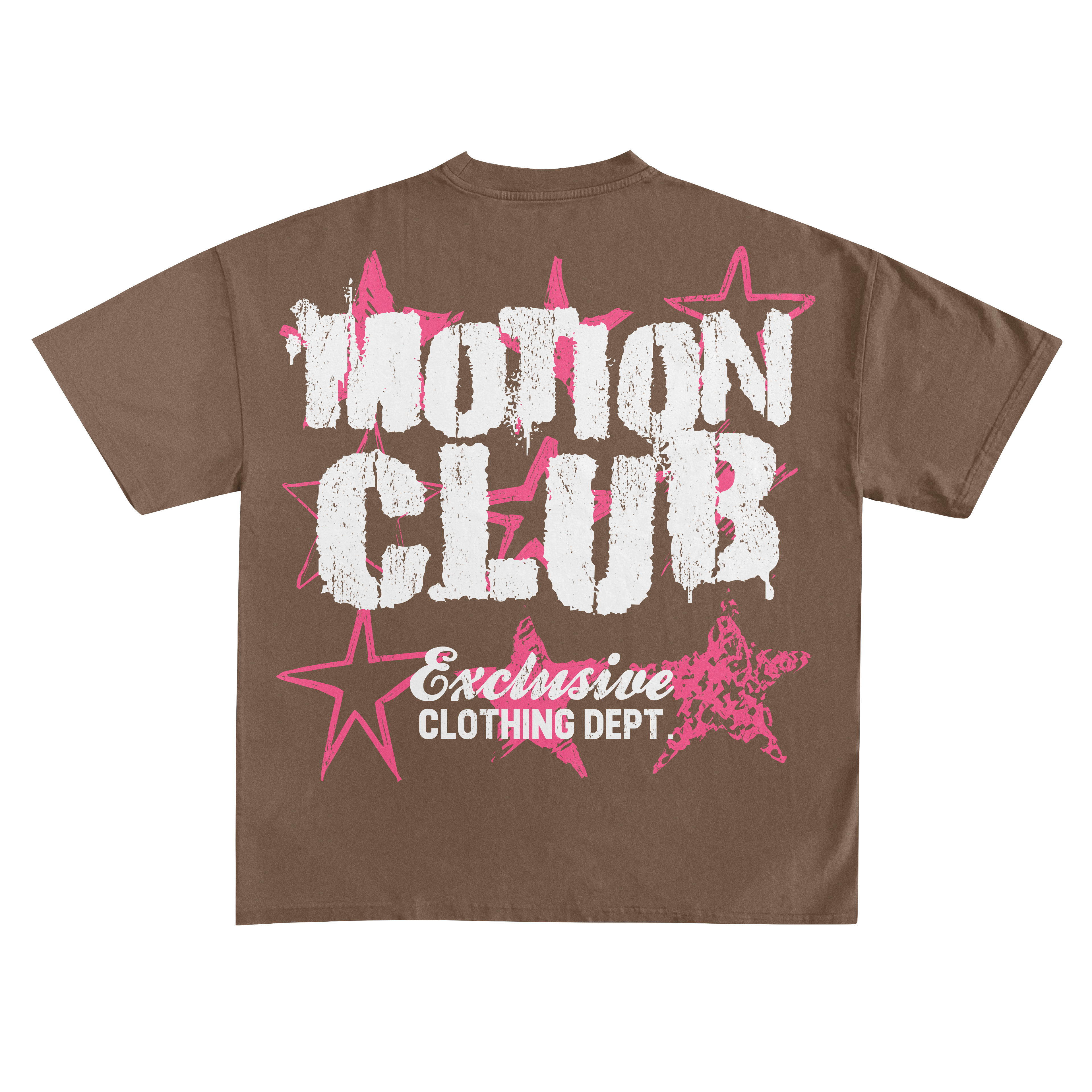 EXCLUSIVE CLUB BROWN “MOTION CLUB” OVERSIZED TEE