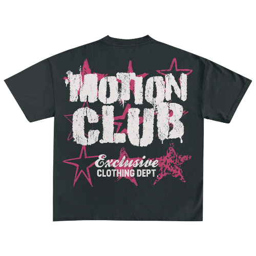 EXCLUSIVE CLUB BLACK “MOTION CLUB” OVERSIZED TEE