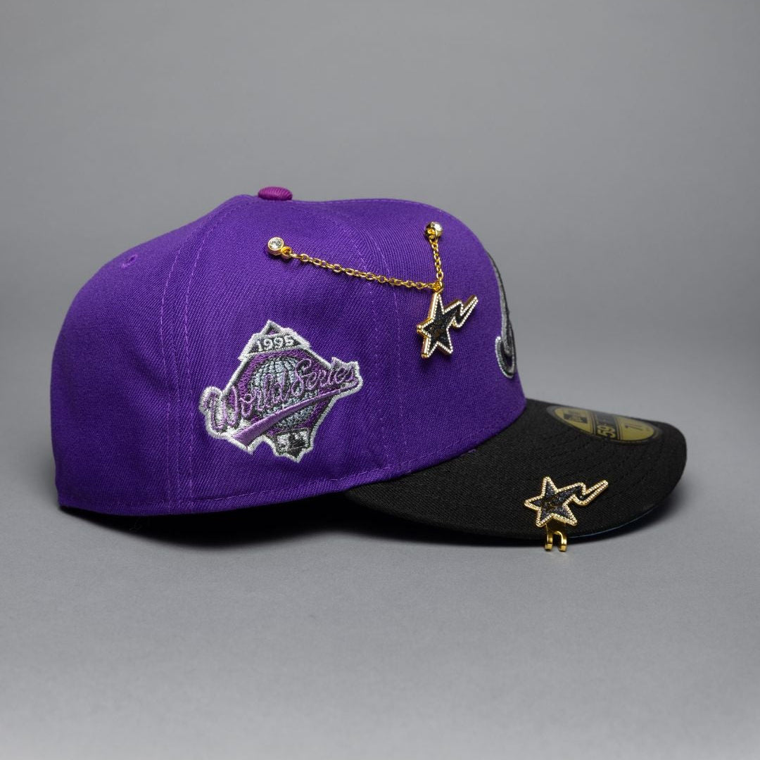 EXCLUSIVO NEW ERA 59FIFTY CHROME BLANCO/VERDE OLIVA ARIZONA DIAMONDBACKS CON PARCHE DE TEMPORADA INAUGURAL 1998 