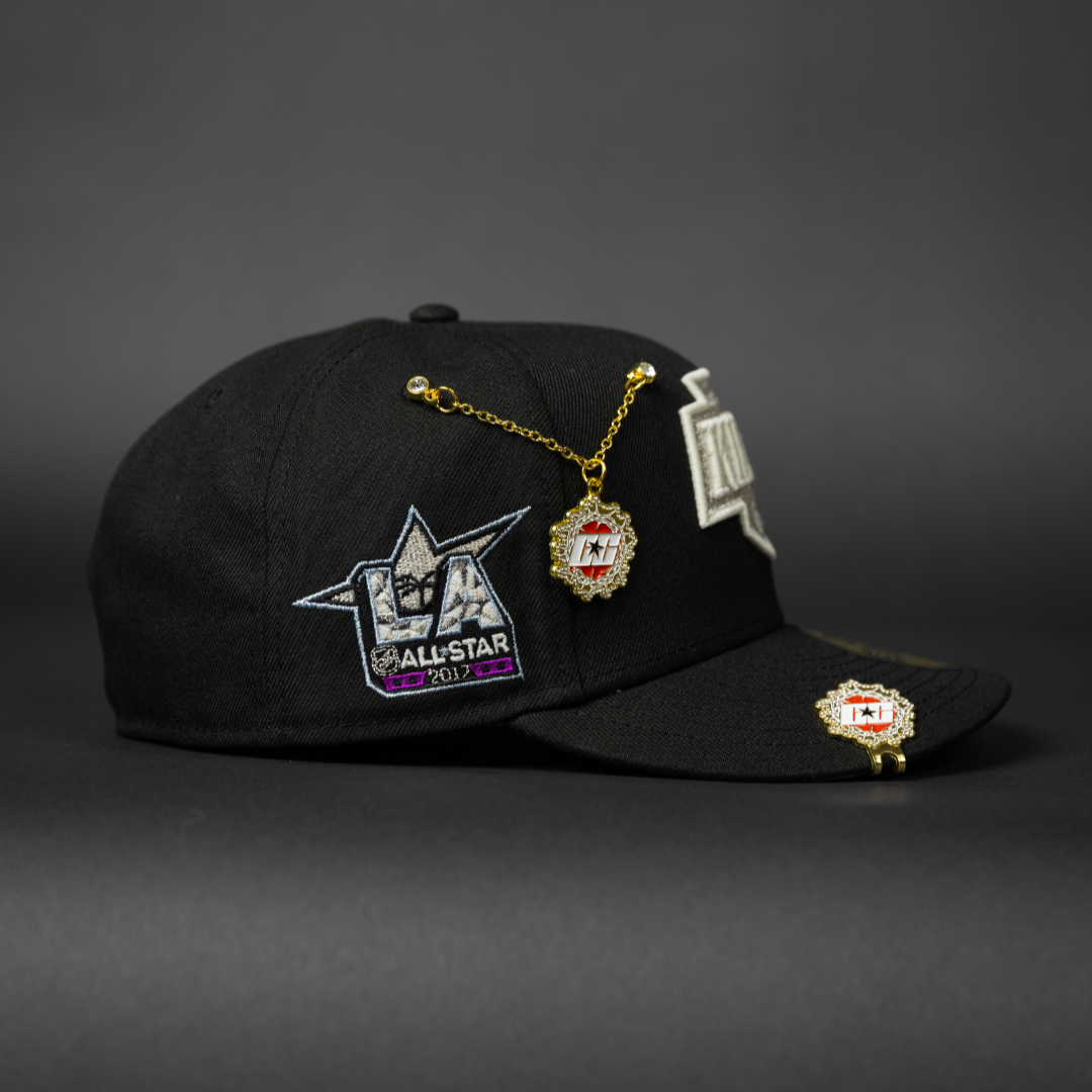 NEW ERA EXCLUSIVE 59FIFTY BLACK LOS ANGELES KINGS W/ ALL STAR GAME SIDE PATCH