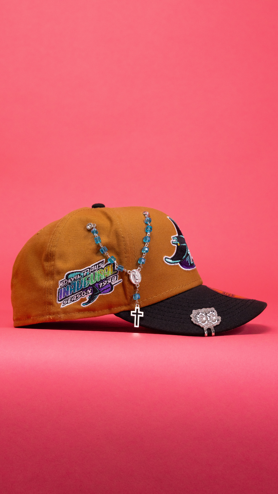 New Era Exclusive 59Fifty Bronze/Black Tampa Devilrays W/ 1998 Inaugural Season Side Patch