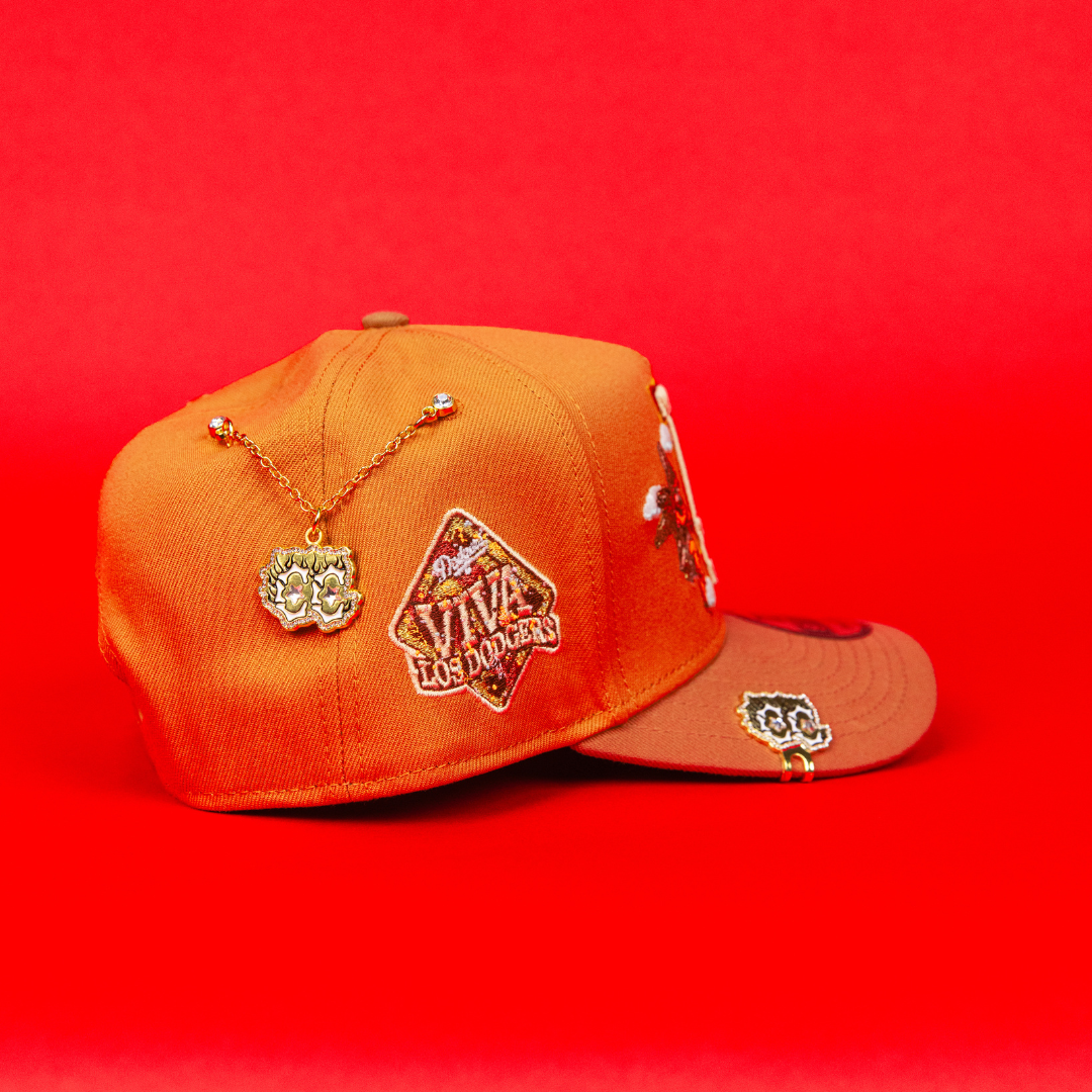 NEW ERA 9FIFTY A-FRAME BRONZE LOS ANGELES DODGERS "CITY OF ANGELS" W/ VIVA LOS DODGERS SIDE PATCH