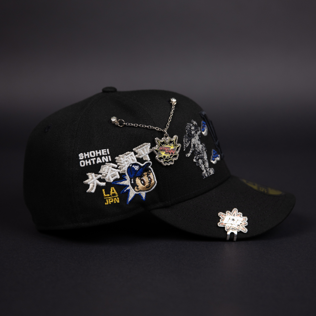 NEW ERA EXCLUSIVE 59FIFTY BLACKED OUT LOS ANGELES DODGERS "HEAVENLY CITY" W/ SHOHEI OHTANI SIDE PATCH