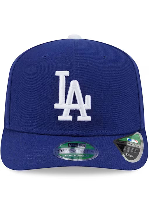 NEW ERA 9SEVENTY BLUE LOS ANGELES DODGERS STRETCH-SNAPBACK W/ 2025 WORLD SERIES CHAMPIONS SIDE PATCH