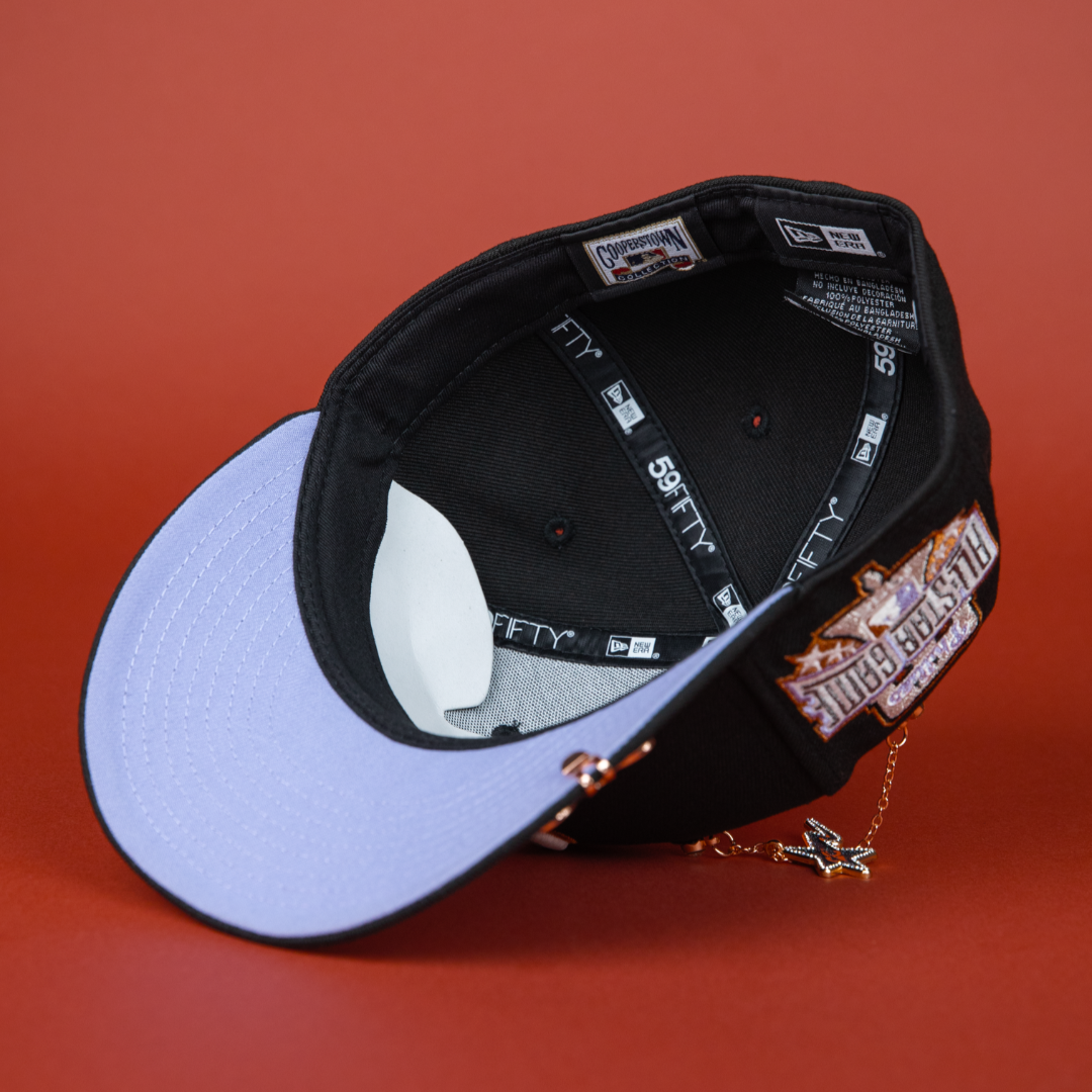 NEW ERA EXCLUSIVE 59FIFTY BLACK PHILADELPHIA PHILLIES W/ 1996 ALL STAR GAME PATCH
