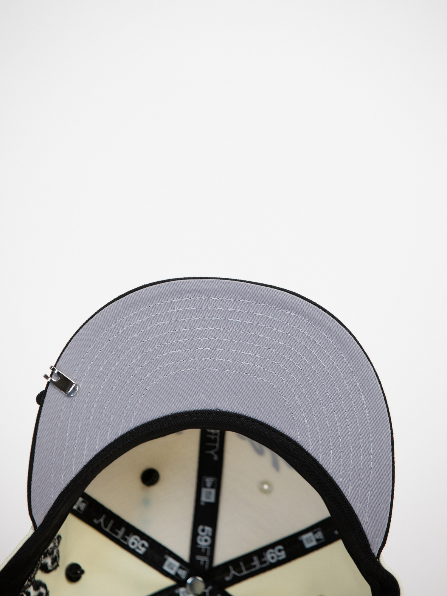 NEW* "RANCHO HUMILDE x NEW ERA x CAP CITY" WHITE/BLACK 59FIFTY FITTED W/ RANCHO LOGO & GREY UV *FREE ACCESSORY INCLUDED