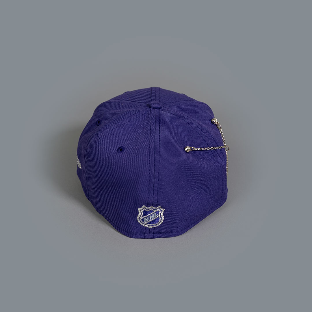NEW ERA 59FIFTY PURPLE ANAHEIM DUCKS W/ 25TH ANNIVERSARY SIDE PATCH