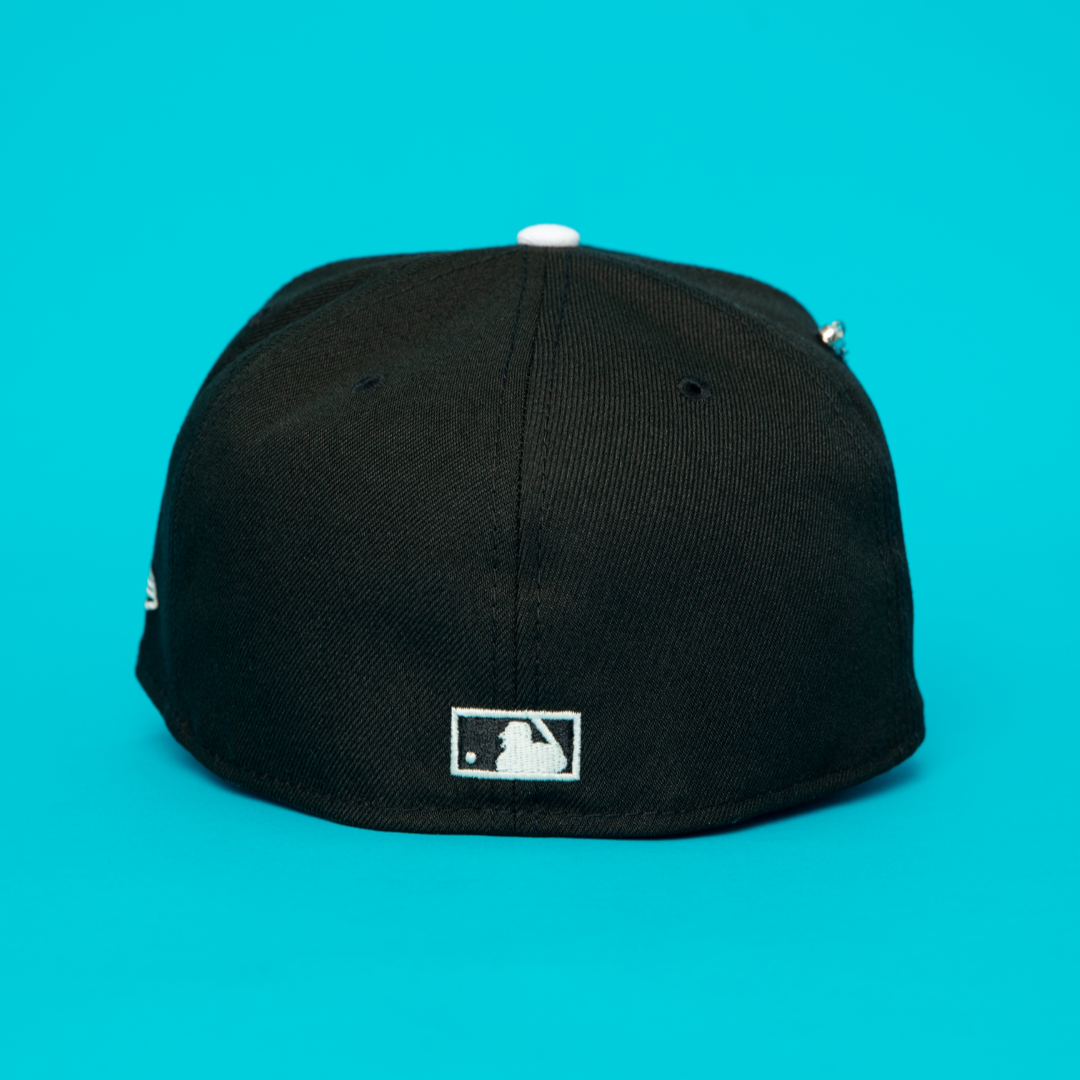 NEW ERA EXCLUSIVE 59FIFTY BLACK HOUSTON ASTROS W/ "CELEBRATING 45 YEARS" SIDE PATCH