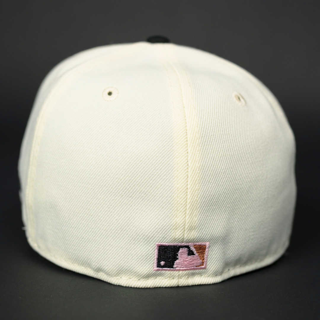 NEW ERA EXCLUSIVE 59FIFTY BLACK SAN FRANCISCO GIANTS W/ 50TH ANNIVERSARY SIDE PATCH