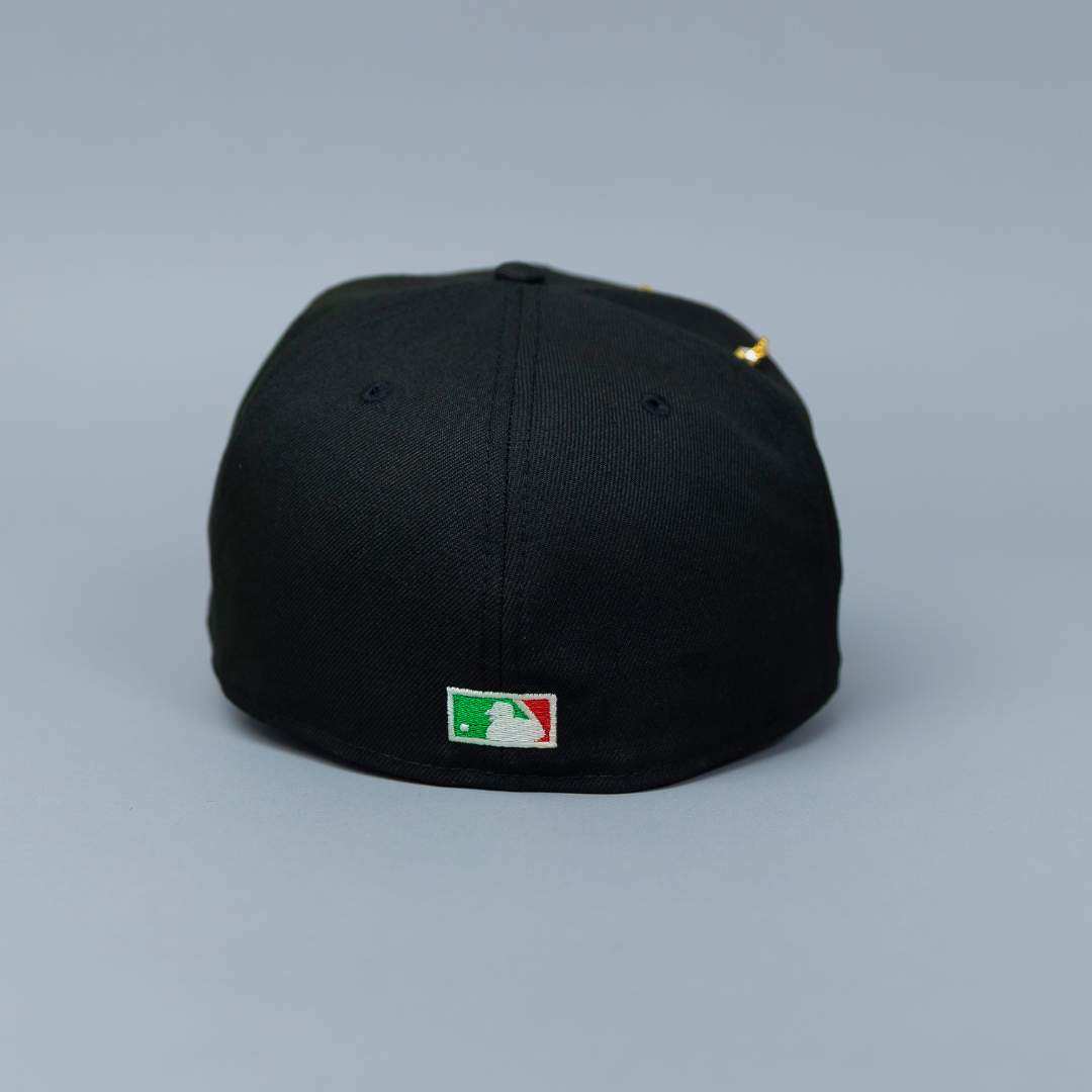NEW ERA EXCLUSIVE 59FIFTY BLACK HOUSTON ASTROS W/ 2022 WORLD SERIES CHAMPIONS SIDE PATCH