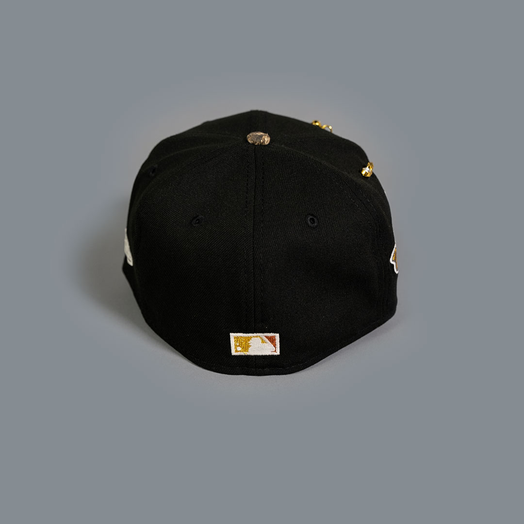 NEW ERA 59FIFTY BLACK/ REALTREE ATLANTA BRAVES W/ "WELCOME TO THE SHOW" SIDE PATCH