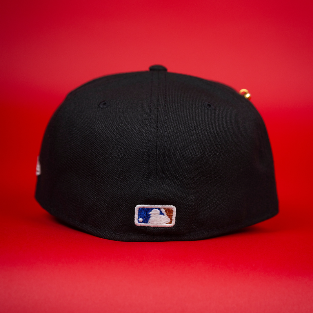 NEW ERA EXCLUSIVE 59FIFTY BLACK LOS ANGELES DODGERS W/ WORLD SERIES CHAMPIONS SIDE PATCH