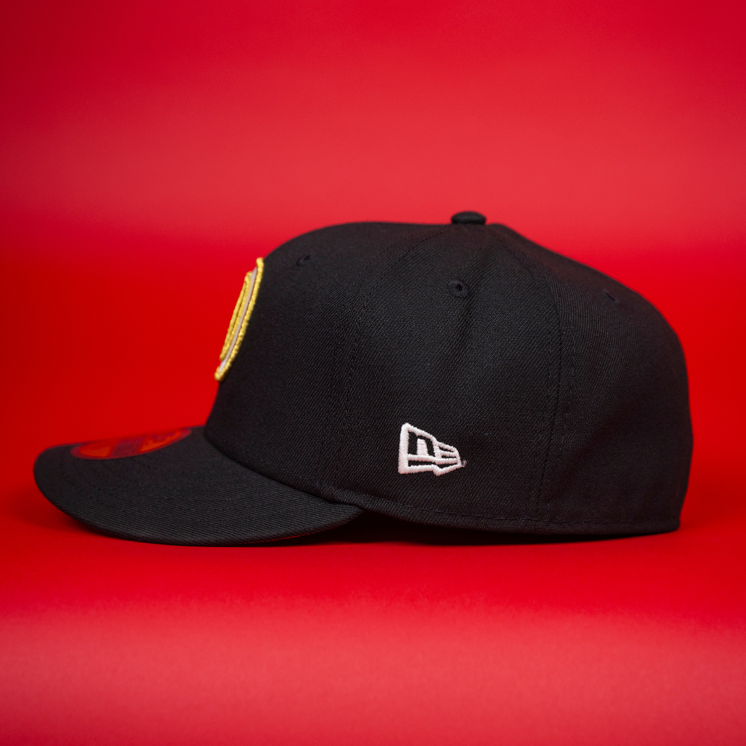 NEW ERA EXCLUSIVE 59FIFTY BLACK LOS ANGELES DODGERS W/ WORLD SERIES CHAMPIONS SIDE PATCH