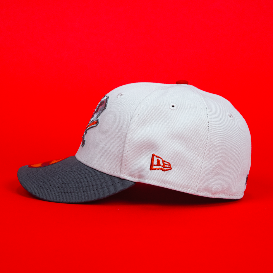 NEW ERA EXCLUSIVE 59FIFTY SMOKE GREY OAKLAND ATHLETICS W/ 50TH ANNIVERSARY SIDE PATCH