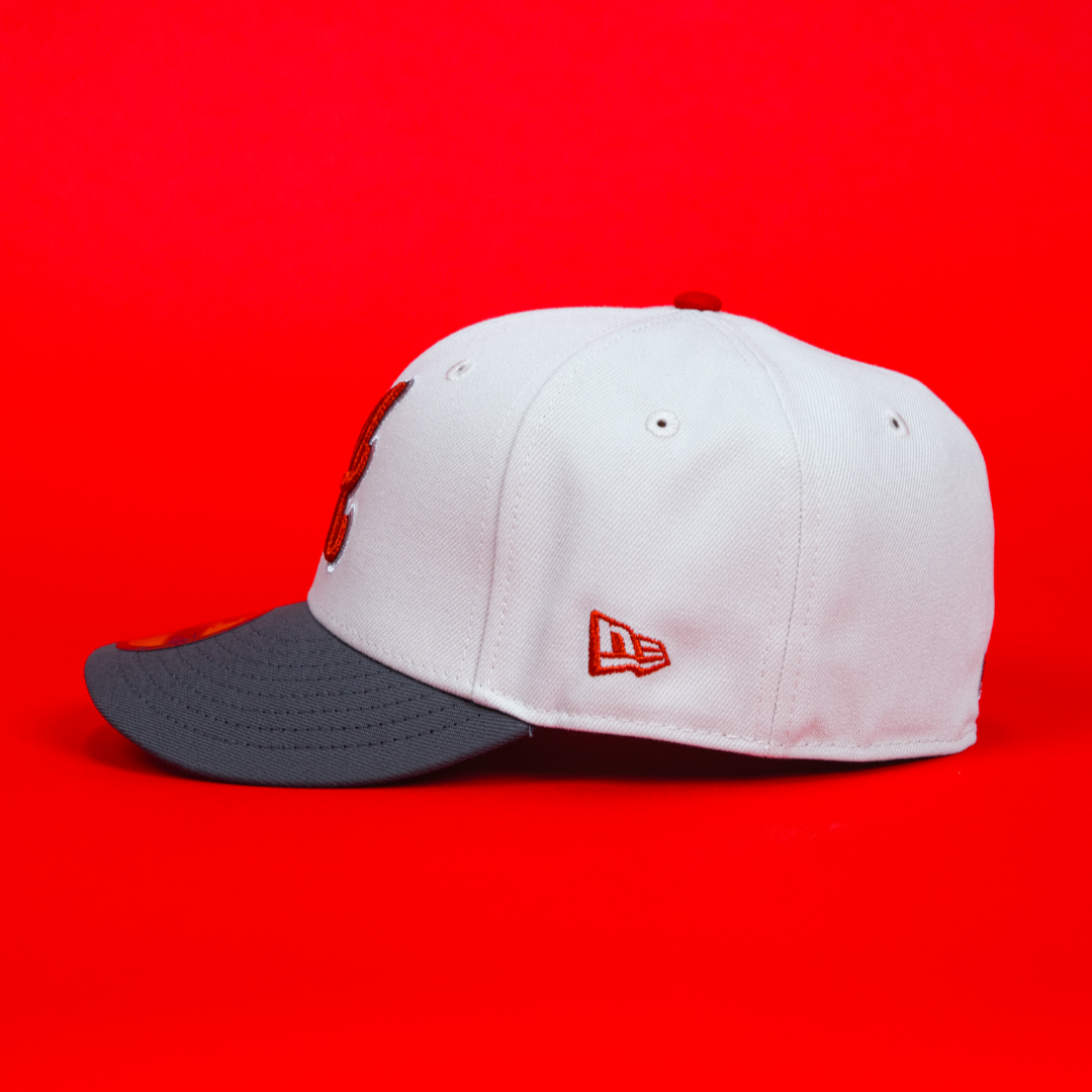 NEW ERA 59FIFTY SMOKE GREY ATLANTA BRAVES W/ ALL STAR GAME SIDE PATCH