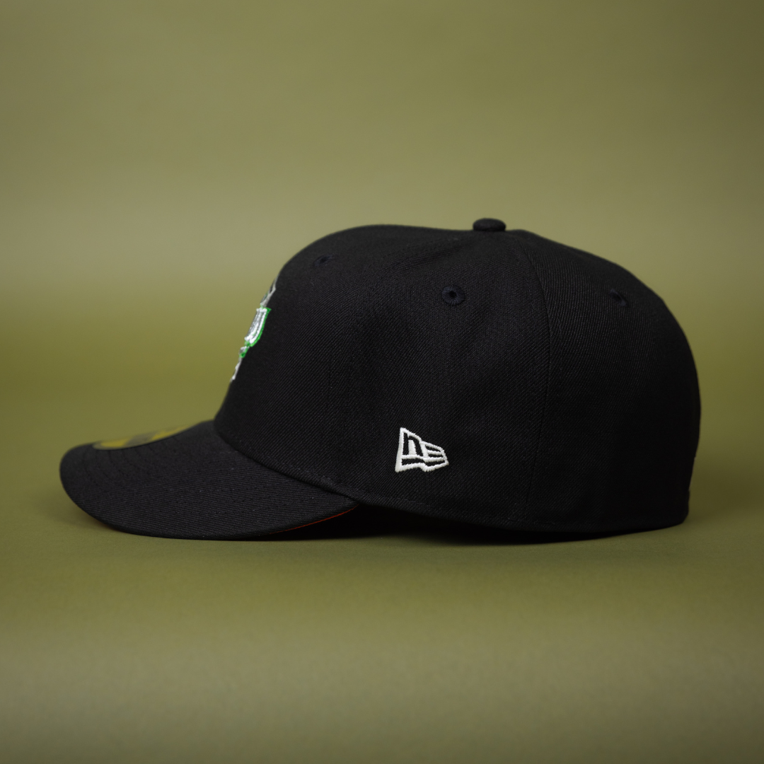 NEW ERA EXCLUSIVE 59FIFTY BLACK MINNESOTA TWINS W/ SPIDER WEB LOGO + ALL STAR GAME SIDE PATCH