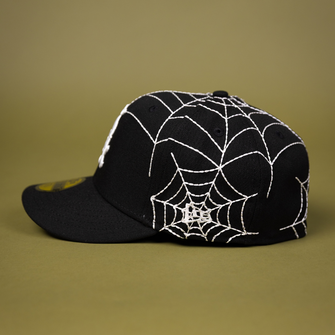 NEW ERA EXCLUSIVE 59FIFTY BLACK CHICAGO WHITE SOX W/ SPIDER WEB + 2003 ALL STAR GAME SIDE PATCH