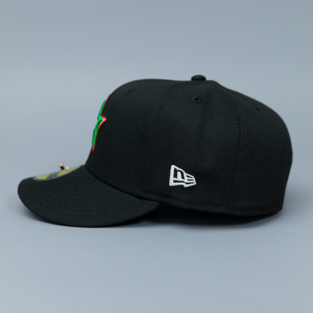 NEW ERA EXCLUSIVE 59FIFTY BLACK HOUSTON ASTROS W/ 2022 WORLD SERIES CHAMPIONS SIDE PATCH