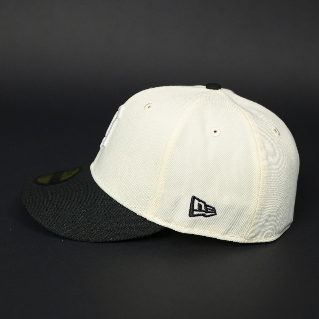 NEW ERA EXCLUSIVE 59FIFTY CHROME/ BLACK DETROIT TIGERS W/ WORLD SERIES SIDE PATCH