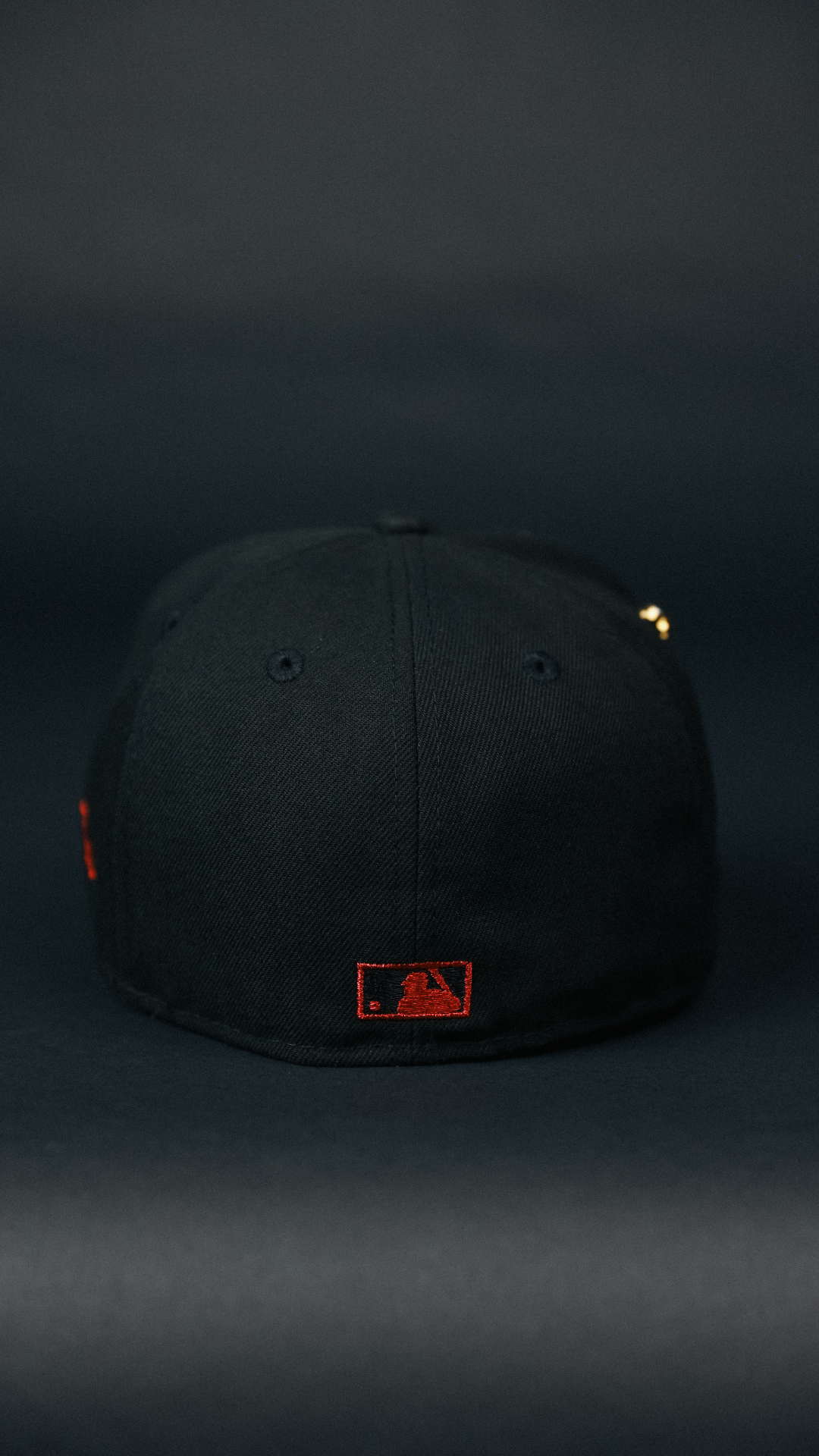 NEW ERA EXCLUSIVE 59FIFTY BLACKED OUT ANAHEIM ANGELS W/ 60TH ANNIVERSARY SIDE PATCH