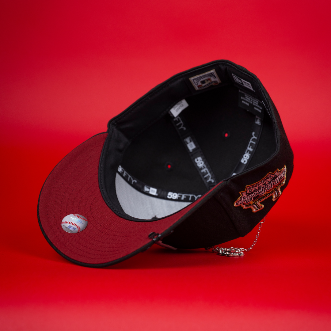 NEW ERA EXCLUSIVE 59FIFTY BLACK SAN FRANCISCO GIANTS W/ "TELL IT GOODBYE" SIDE PATCH