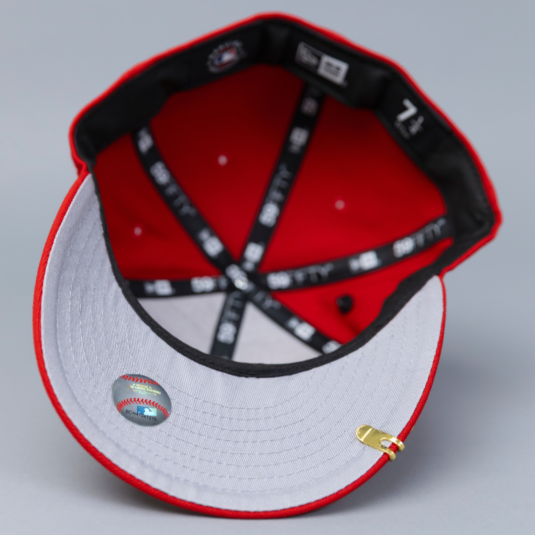 NEW ERA EXCLUSIVE 59FIFTY RED CHICAGO WHITE SOX W/ 2005