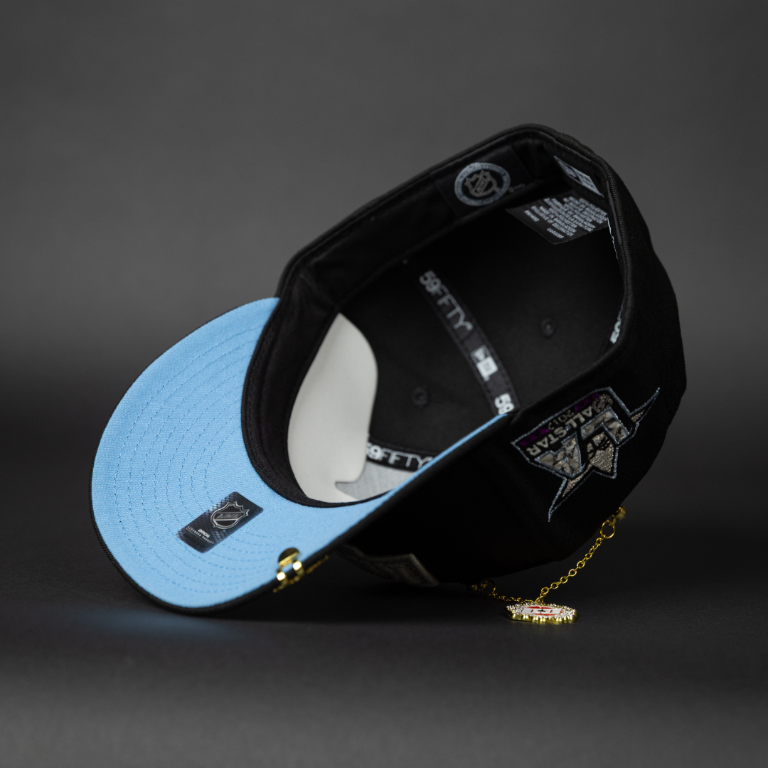 NEW ERA EXCLUSIVE 59FIFTY BLACK LOS ANGELES KINGS W/ ALL STAR GAME SIDE PATCH