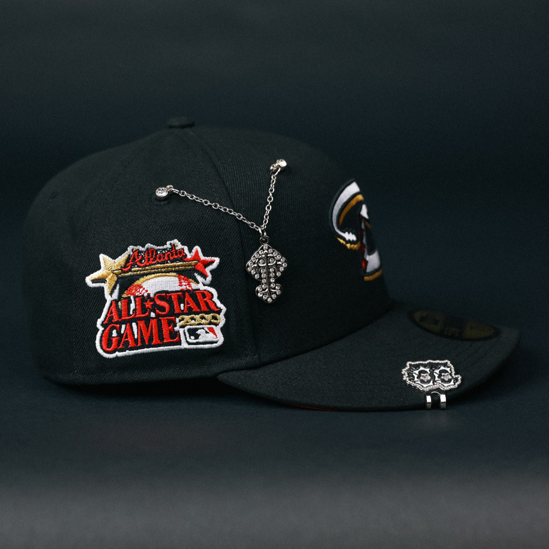 NEW ERA EXCLUSIVE 59FIFTY BLACK ARIZONA DIAMONDBACKS W/ 2000 ALL STAR GAME SIDE PATCH