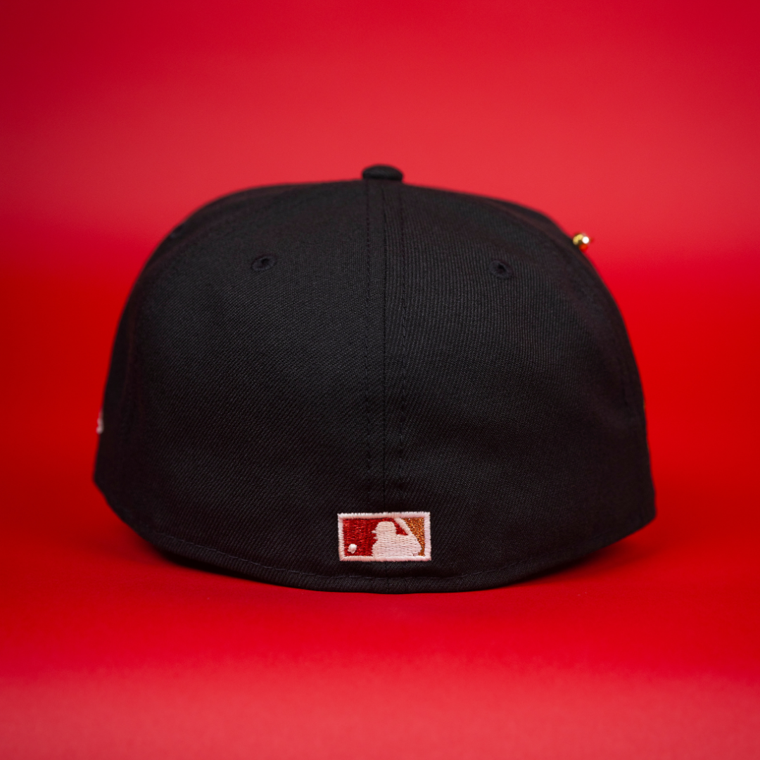 NEW ERA EXCLUSIVE 59FIFTY BLACK HOUSTON ASTROS W/ WORLD SERIES SIDE PATCH