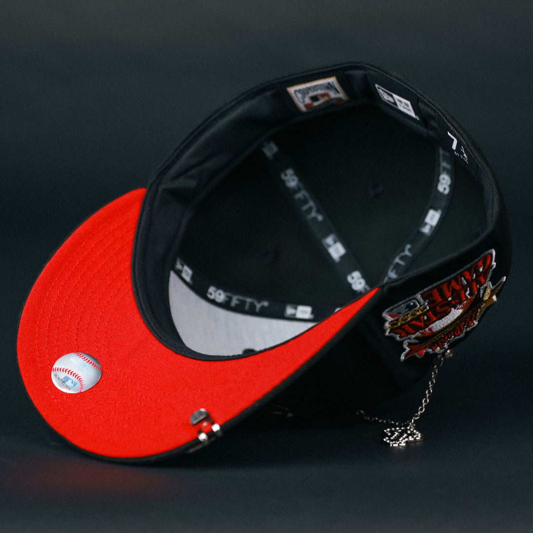 NEW ERA EXCLUSIVE 59FIFTY BLACK ARIZONA DIAMONDBACKS W/ 2000 ALL STAR GAME SIDE PATCH