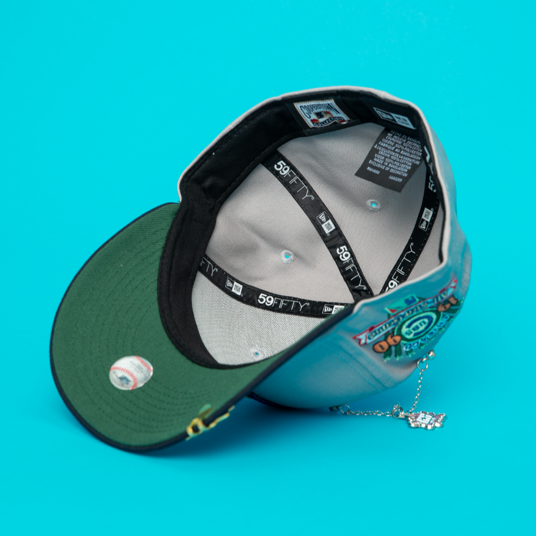 NEW ERA EXCLUSIVE 59FIFTY SMOKE GREY/ NAVY LOS ANGELES DODGERS W/ 1990 ALL STAR GAME SIDE PATCH