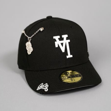 NEW ERA EXCLUSIVE 59FIFTY BLACK UPSIDE DOWN LOS ANGELES DODGERS