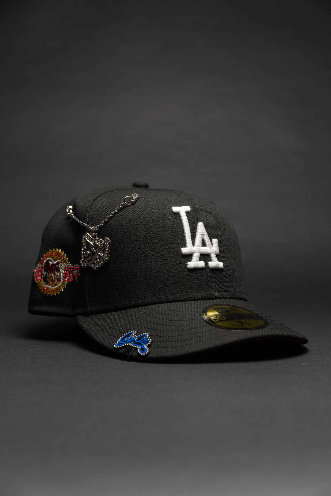 NEW ERA EXCLUSIVE 59FIFTY BLACK LOS ANGELES DODGERS W/ SHOHEI OHTANI SIDE PATCH