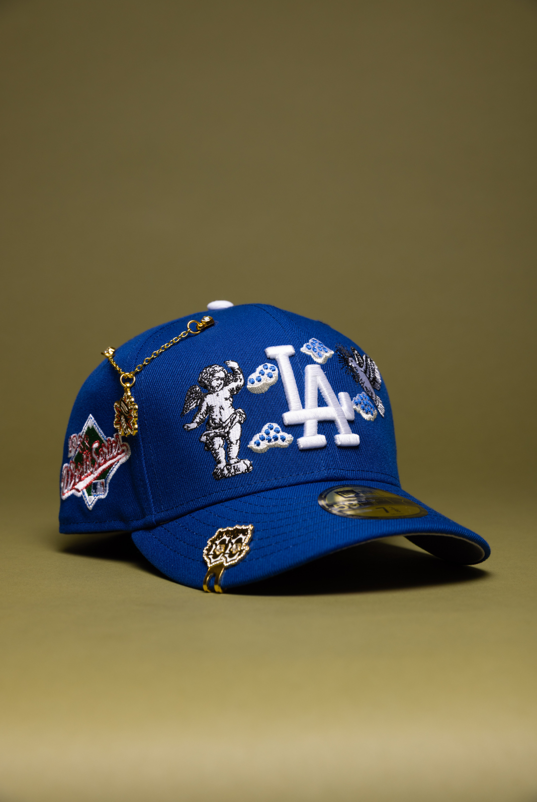 NEW ERA EXCLUSIVE 59FIFTY BLUE LOS ANGELES DODGERS 'HEAVENLY CITY" W/ 1988 WORLD SERIES SIDE PATCH