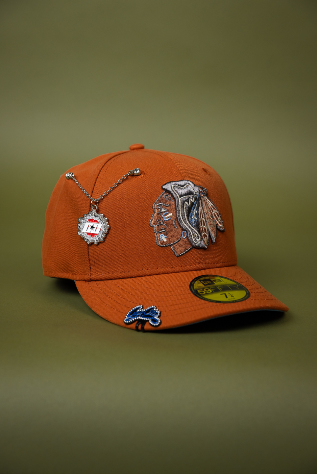 NEW ERA EXCLUSIVE 59FIFTY RUST CHICAGO BLACKHAWKS
