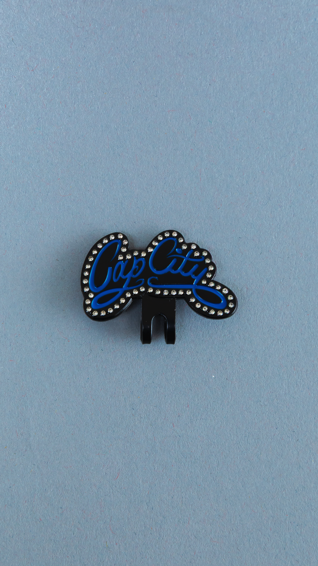 *NEW BLACK & BLUE "CAP CITY" BLIP W/ RHINESTONES VERY LIMITED