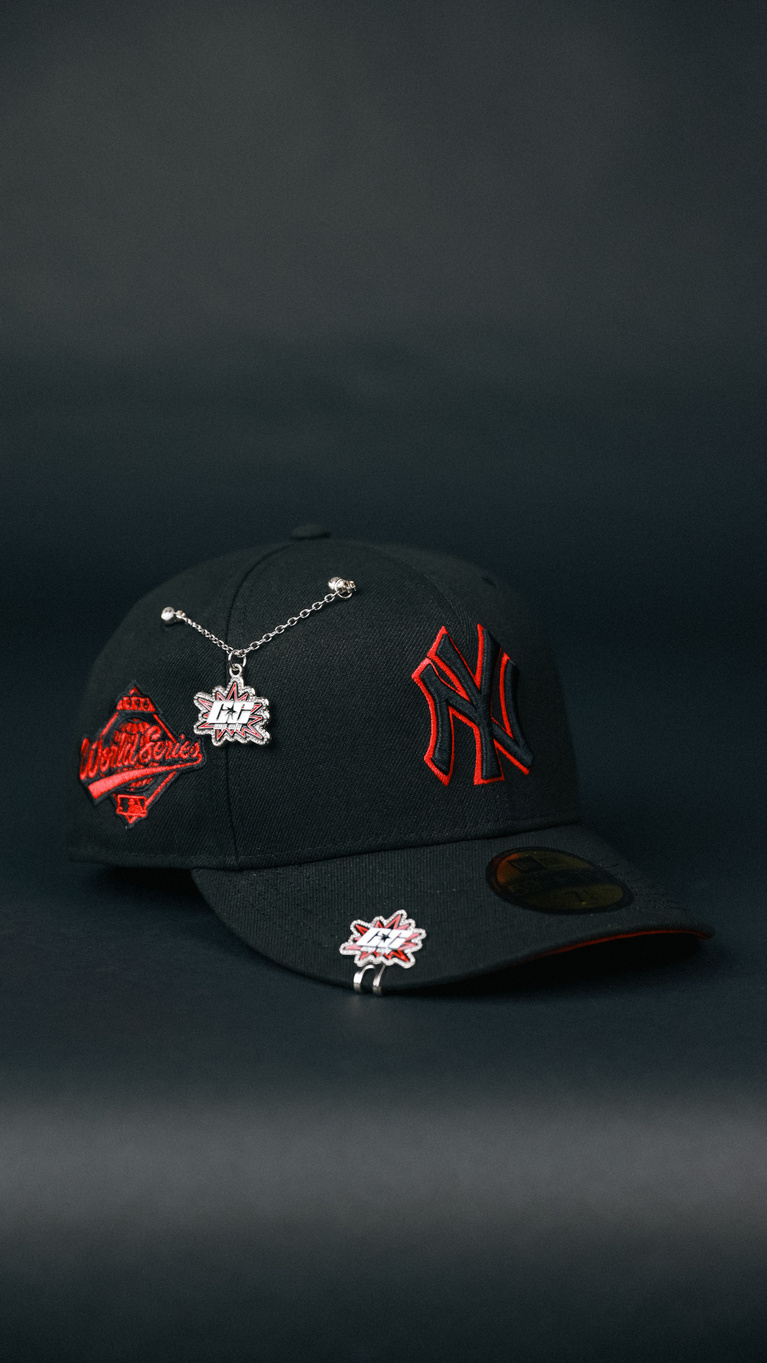 NEW ERA EXCLUSIVE 59FIFTY BLACKED OUT NEW YORK YANKEES W/ 1996 WORLD SERIES SIDE PATCH