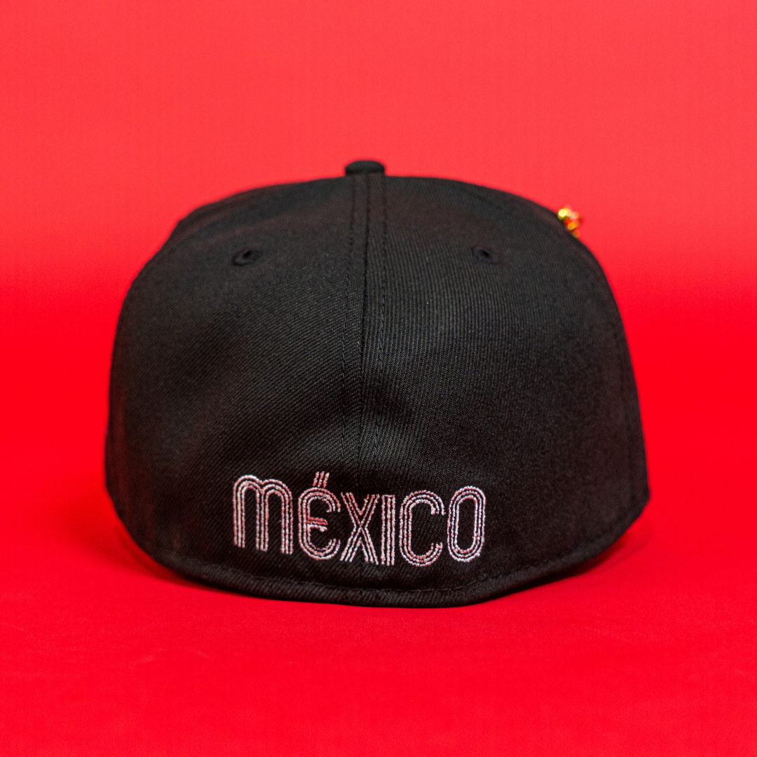 NEW ERA EXCLUSIVE 59FIFTY BLACK MEXICO 2025 WORLD BASEBALL CLASSIC W/ MEXICO FLAG SIDE PATCH