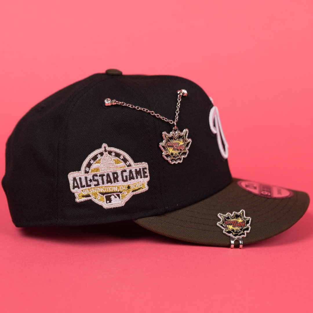 NEW ERA EXCLUSIVE 9FIFTY BLACK/ BROWN WASHINGTON NATIONALS W/ ALL STAR GAME SIDE PATCH