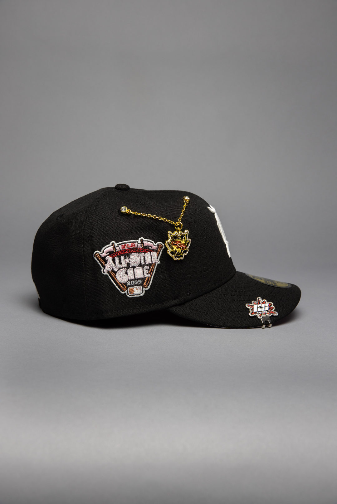 NEW ERA EXCLUSIVE 59FIFTY BLACK DETROIT TIGERS W/ ALL STAR GAME SIDE PATCH