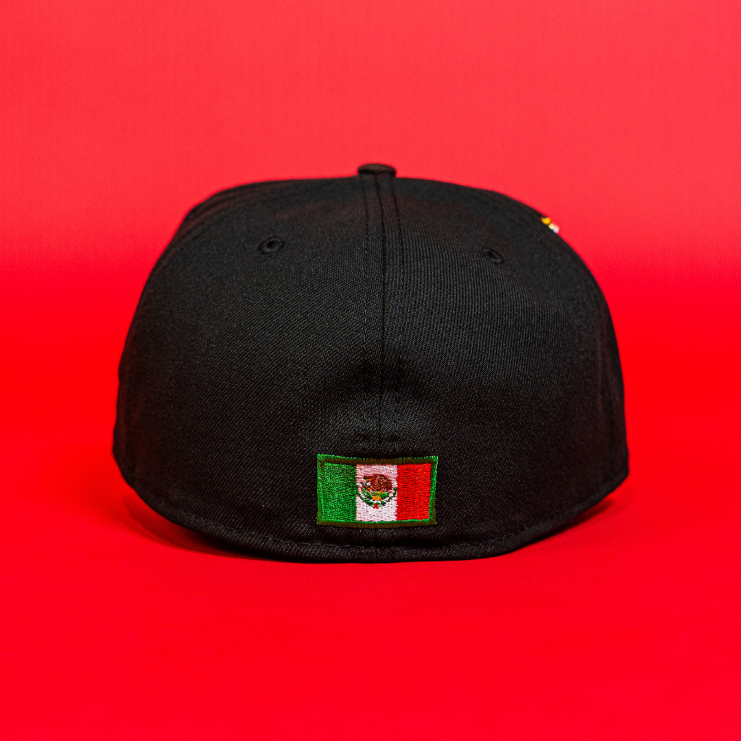 NEW ERA EXCLUSIVE 59FIFTY BLACK/ BROWN MEXICO 2025 WORLD BASEBALL CLASSIC TWO TONE
