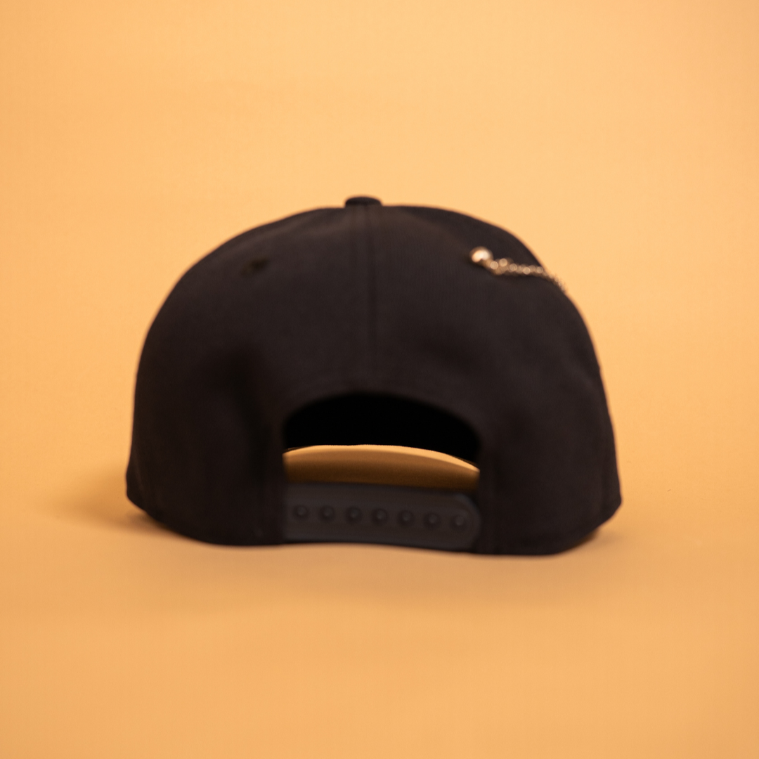 NEW ERA EXCLUSIVE 9FIFTY A-FRAME NAVY DETROIT TIGERS SNAPBACK W/ 2006 WORLD SERIES SIDE PATCH