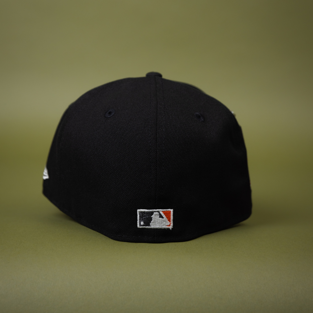 NEW ERA EXCLUSIVE 59FIFTY BLACK PHILADELPHIA PHILLIES W/ SPIDER WEB LOGO + 1996 ALL STAR GAME SIDE PATCH