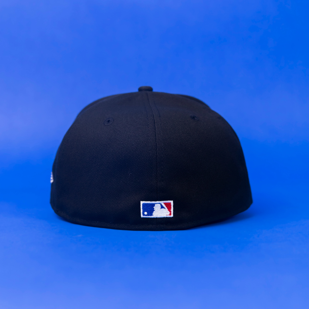 NEW ERA 59FIFTY BLACK "CALIFORNIA ANGELS" W/ 35TH ANNIVERSARY SIDE PATCH