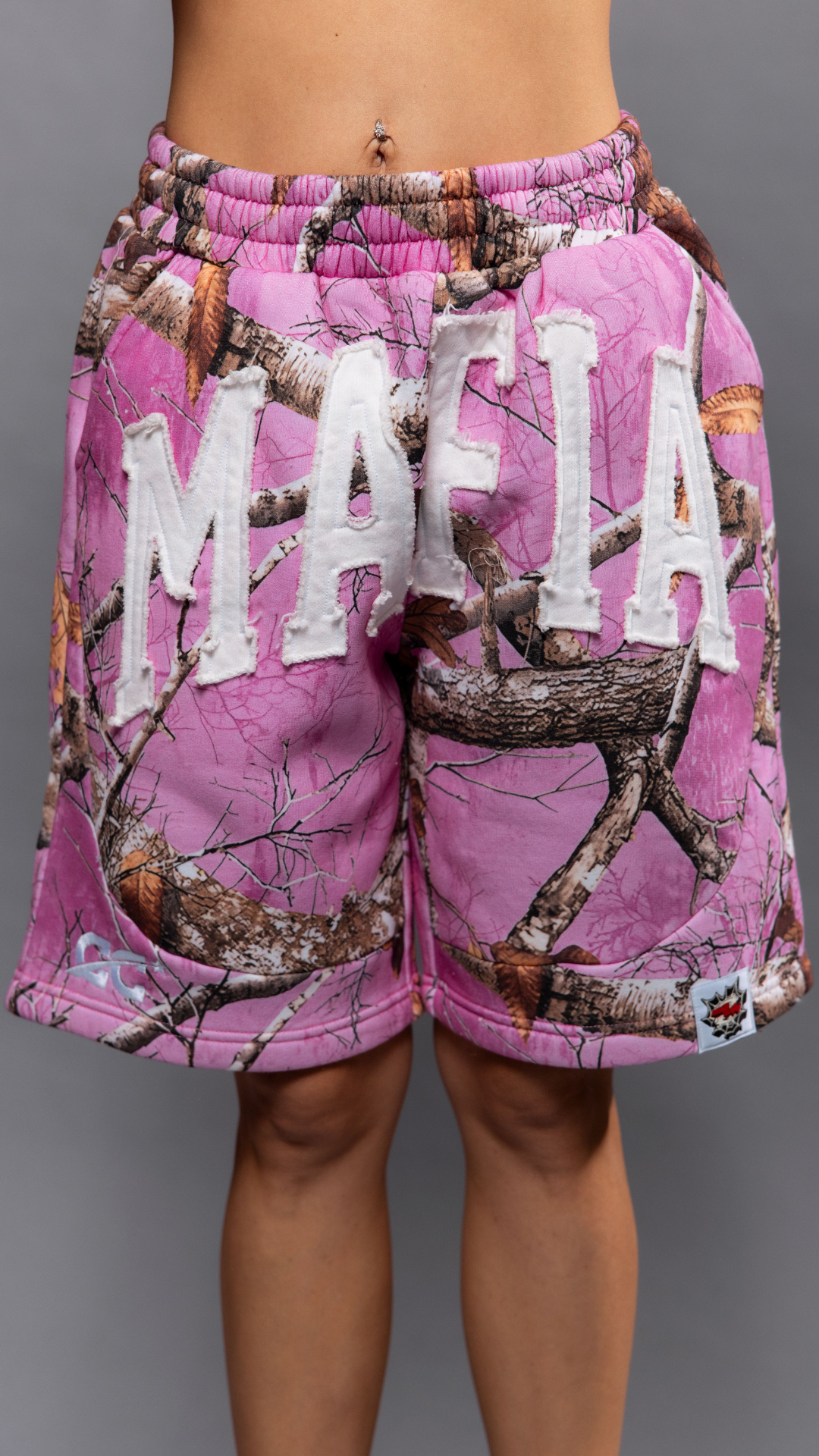 CAP CITY X SHORELINE MAFIA PINK CAMO SHORTS - UNISEX