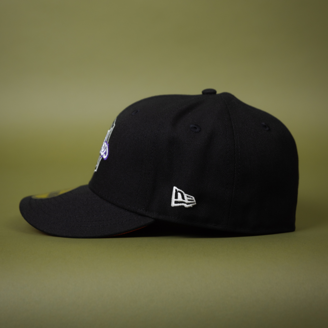 NEW ERA EXCLUSIVE 59FIFTY BLACK PHILADELPHIA PHILLIES W/ SPIDER WEB LOGO + 1996 ALL STAR GAME SIDE PATCH
